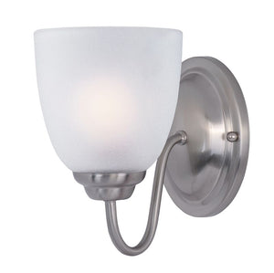 Stefan 5' Single Light Vanity Wall Sconce in Satin Nickel