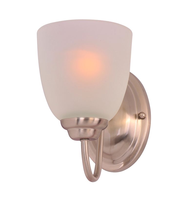 Stefan 5' Single Light Wall Sconce in Satin Nickel
