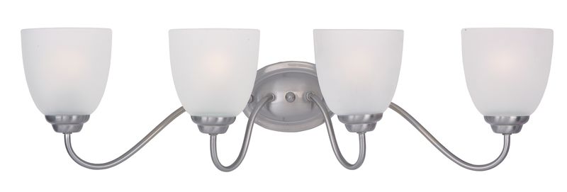 Stefan 29.75' 4 Light Bath Vanity Light in Satin Nickel