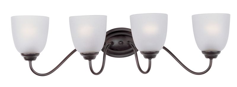 Stefan 29.75' 4 Light Bath Vanity Light in Oil Rubbed Bronze