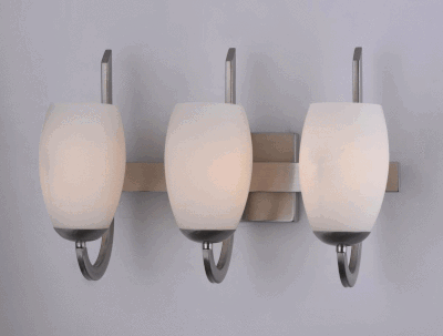 Taylor 18' 3 Light Vanity Lighting in Satin Nickel