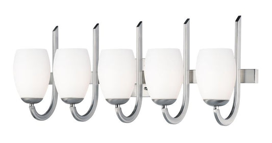Taylor 31.5" 5 Light Bath Vanity Light in Satin Nickel