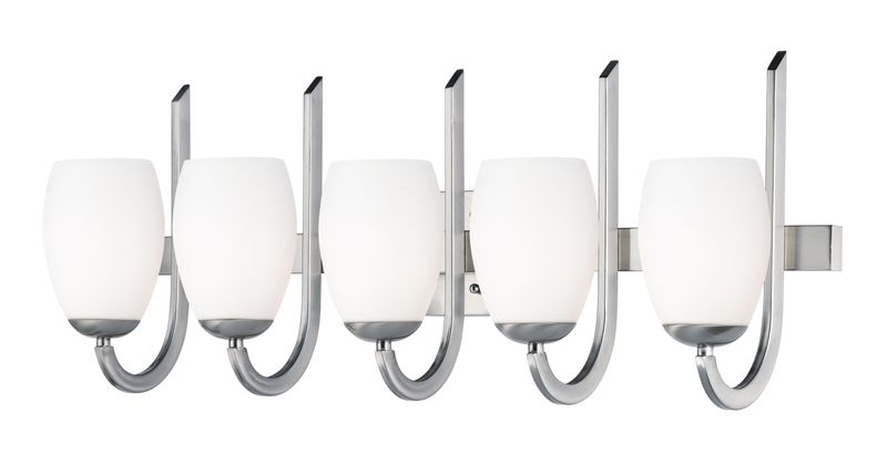 Taylor 31.5' 5 Light Bath Vanity Light in Satin Nickel
