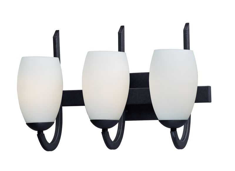 Taylor 18' 3 Light Bath Vanity Light in Textured Black