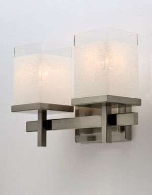 Tetra 14' 2 Light Vanity Lighting in Satin Nickel