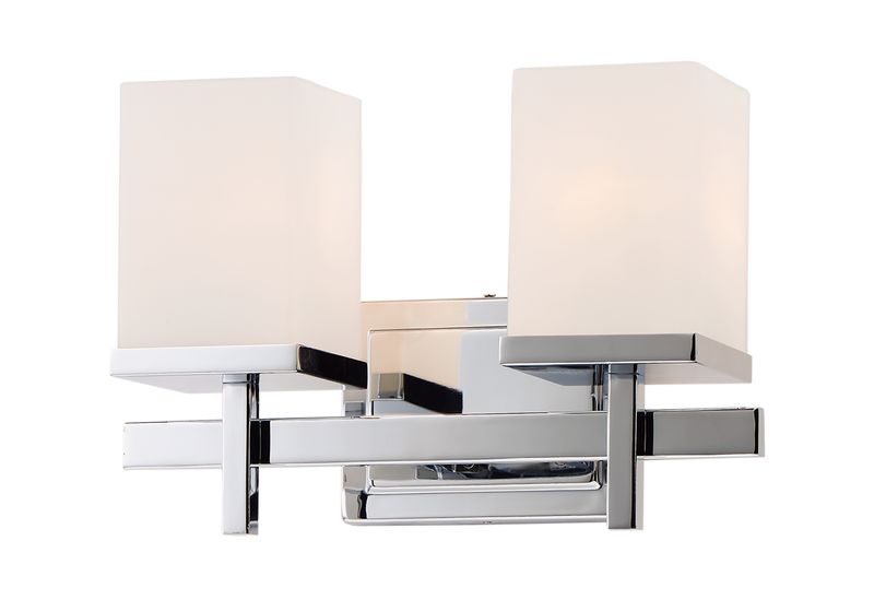 Tetra 14' 2 Light Bath Vanity Light in Polished Chrome