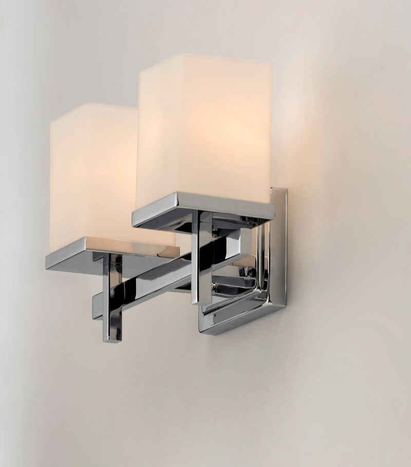 Tetra 14' 2 Light Vanity Lighting in Polished Chrome