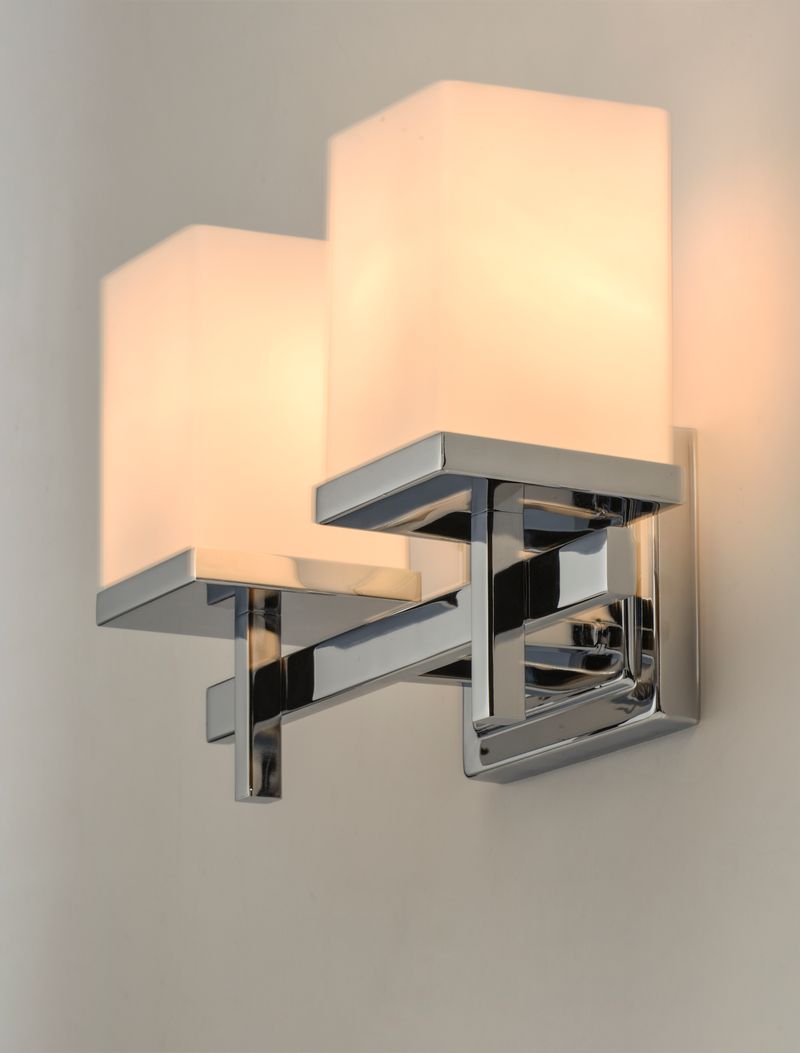 Tetra 14' 2 Light Vanity Lighting in Polished Chrome