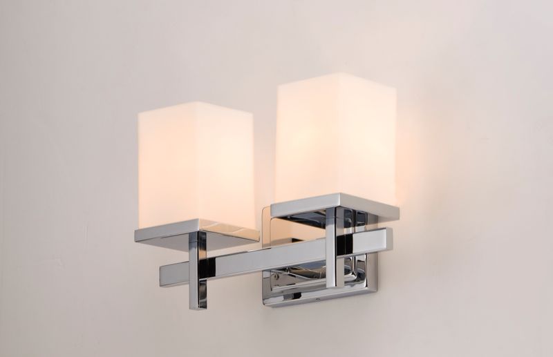 Tetra 14' 2 Light Vanity Lighting in Polished Chrome