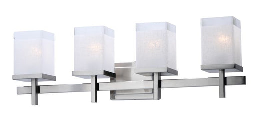 Tetra 30" 4 Light Bath Vanity Light in Satin Nickel