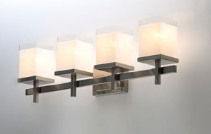 Tetra 30' 4 Light Vanity Lighting in Satin Nickel