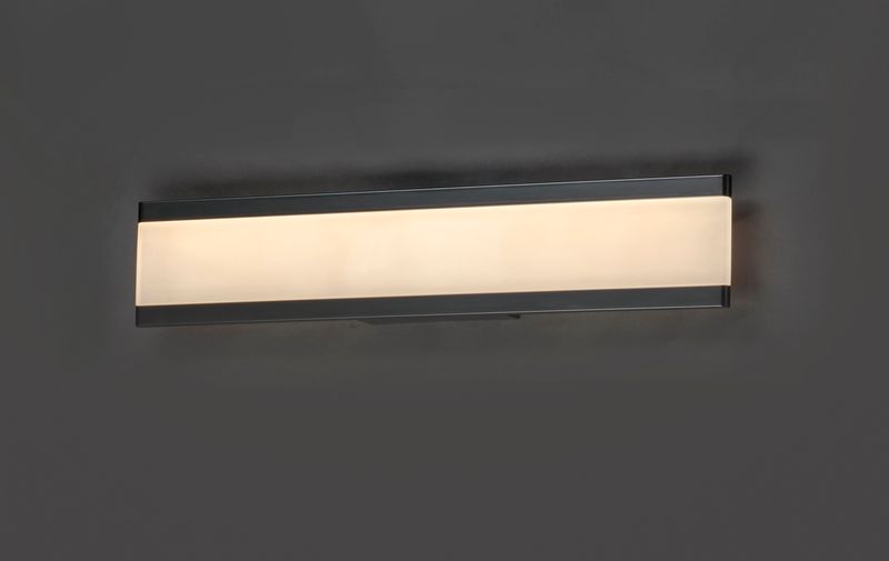Visor 30' 2 Light Vanity Lighting in Black