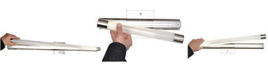 Wand 24' Single Light Vanity Lighting in Polished Chrome