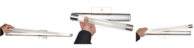 Wand 24' Single Light Vanity Lighting in Polished Chrome