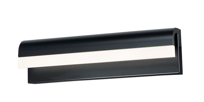 Waterfall 18' Single Light Bath Vanity Light in Black