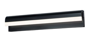 Waterfall 24' Single Light Bath Vanity Light in Black