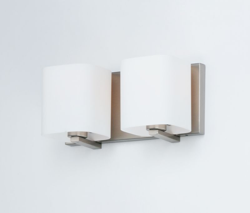 Wrap 12.5' 2 Light Vanity Lighting in Satin Nickel