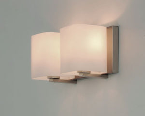 Wrap 12.5' 2 Light Vanity Lighting in Satin Nickel