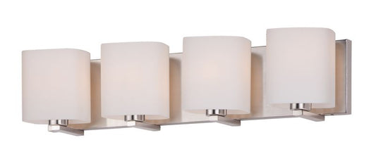 Wrap 26.25" 4 Light Bath Vanity Light in Satin Nickel