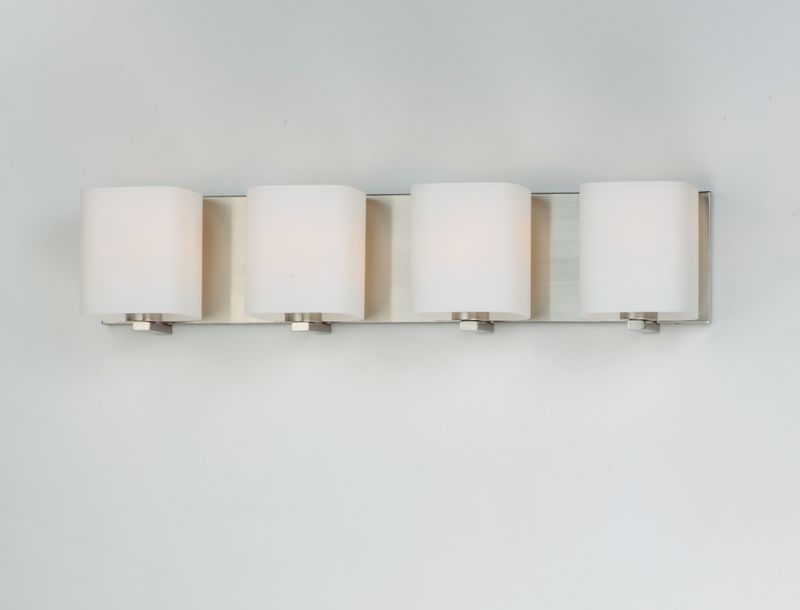 Wrap 26.25' 4 Light Vanity Lighting in Satin Nickel