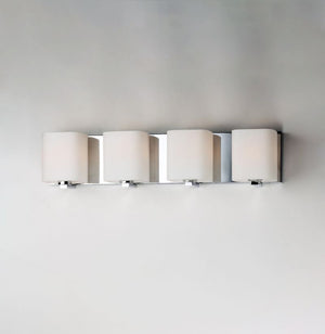 Wrap 26.25' 4 Light Vanity Lighting in Polished Chrome
