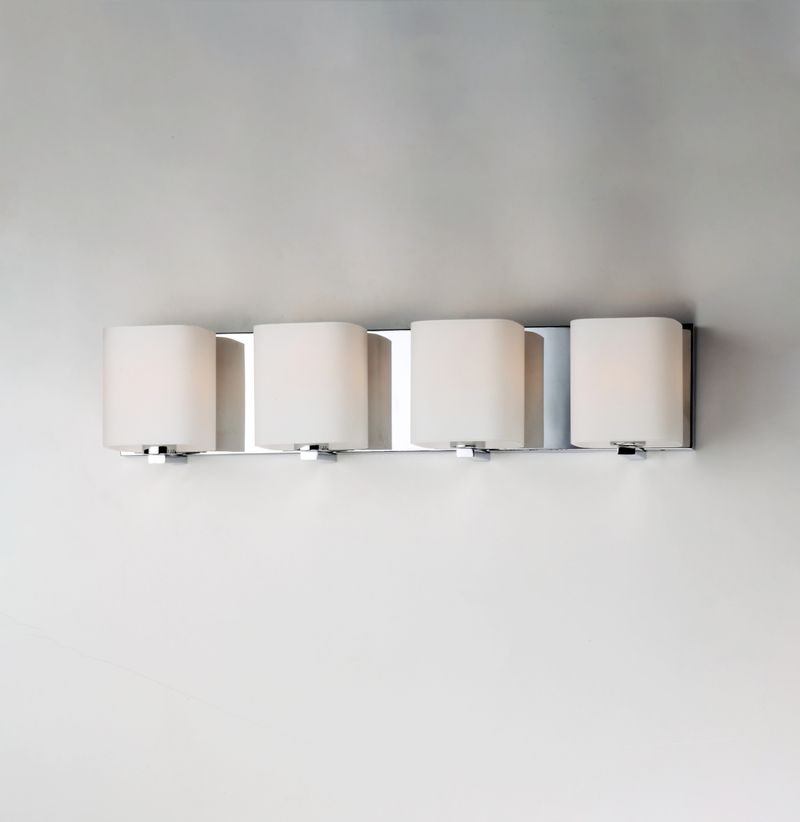 Wrap 26.25' 4 Light Vanity Lighting in Polished Chrome