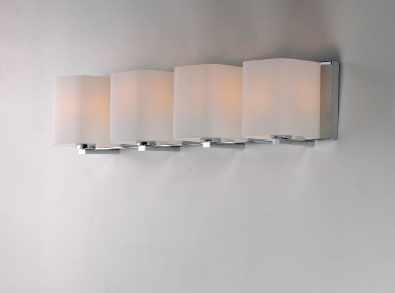 Wrap 26.25' 4 Light Vanity Lighting in Polished Chrome