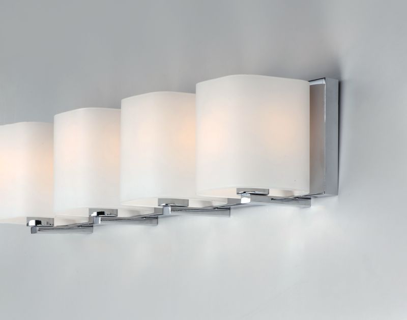Wrap 26.25' 4 Light Vanity Lighting in Polished Chrome