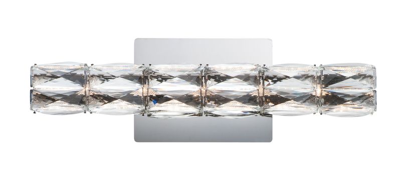 Zephyr 18' Single Light Bath Vanity Light in Polished Chrome