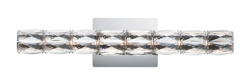 Zephyr 24' Single Light Bath Vanity Light in Polished Chrome