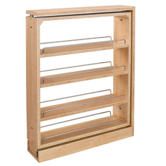 432 Series Natural Maple Between Cabinet Pull-Out Organizer (6" x 23" x 30")