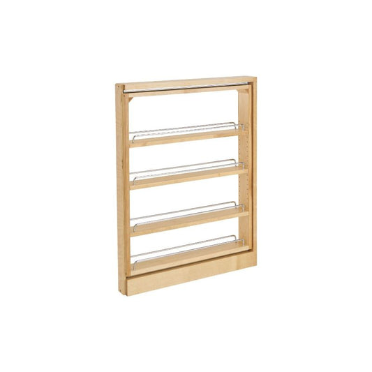 432 Series Natural Maple Between Cabinet Pull-Out Organizer With Ball-Bearing Soft-Close (3" x 23" x 30")