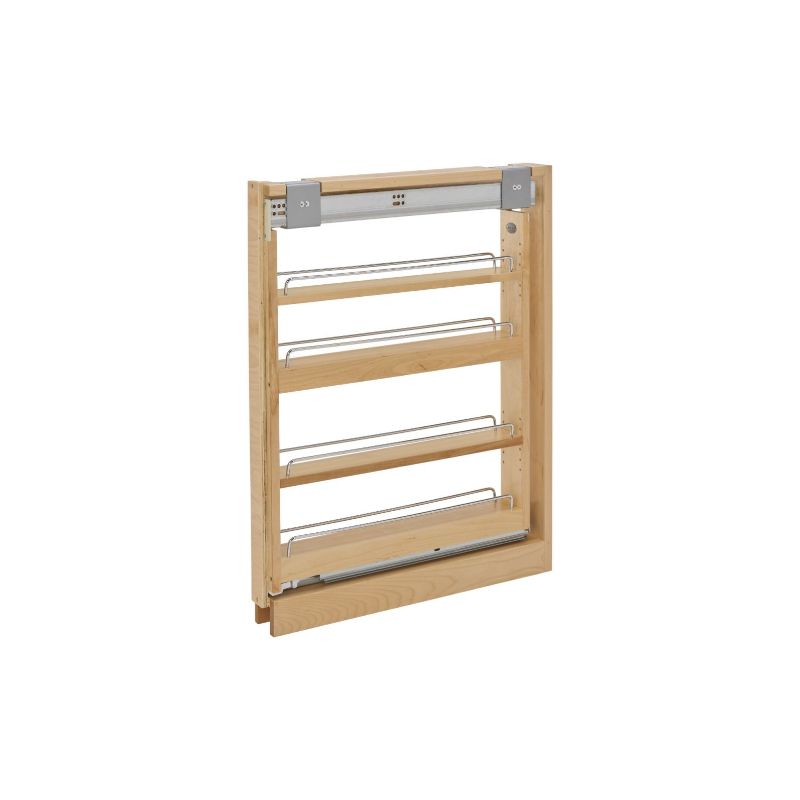 432 Series Natural Maple Between Cabinet Pull-Out Organizer With Soft-Close Slides (3' x 23' x 30')