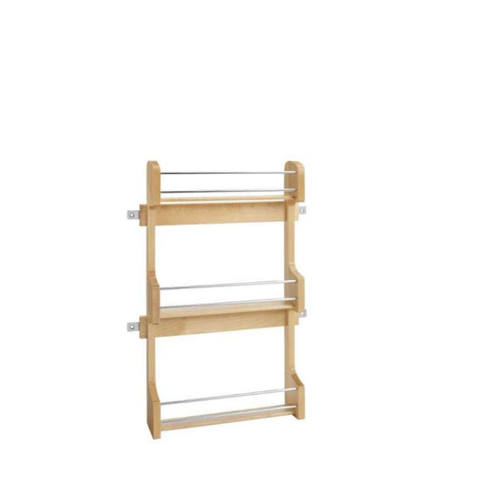 4SR Series Natural Maple Spice Rack (13.5" x 3.13" x 21.25")