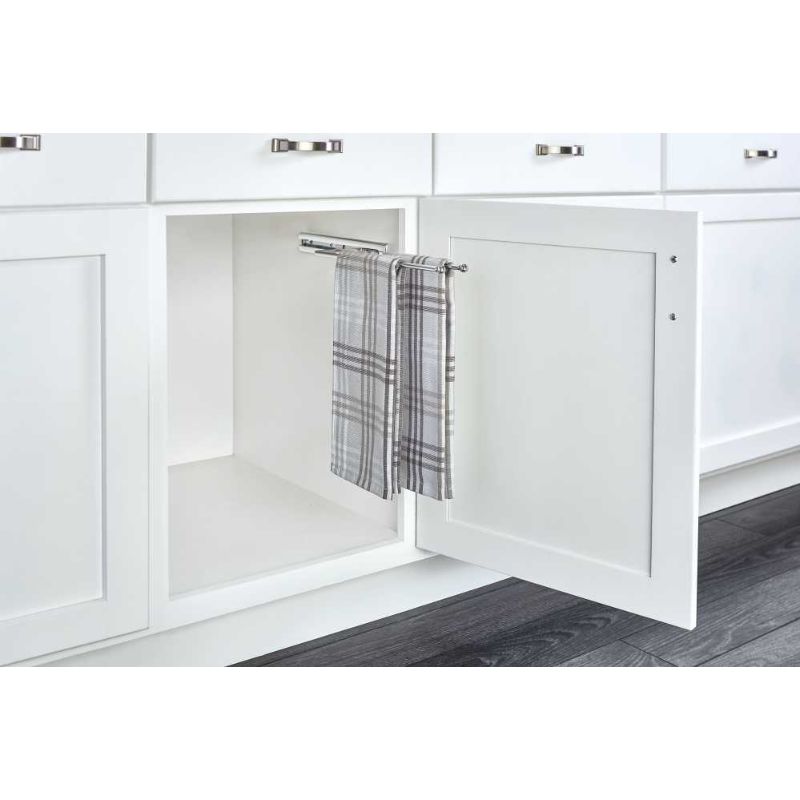 563 Series Chrome Pull-Out Towel Bar (3.88' x 3.88' x 1.5')