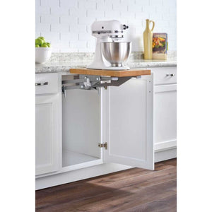 ML Series Natural Maple Base Cabinet Appliance Lift Shelf (11.75' x 20' x 1.38')
