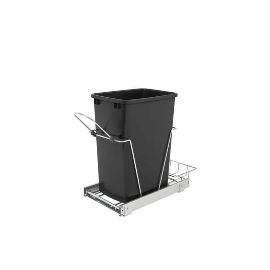 RV Series Black Bottom-Mount Single Waste Container Pull-Out Organizer (10.63" x 22" x 19.25")