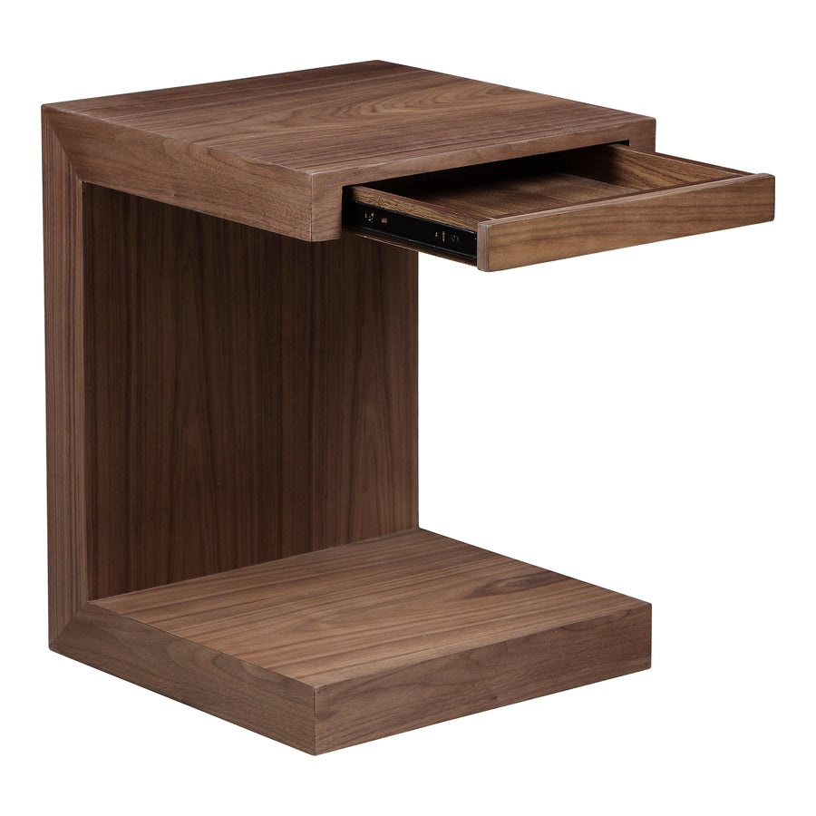 Moe's Home Zio Accent Table in Walnut Brown (21' x 16' x 16') - AD-1025-03