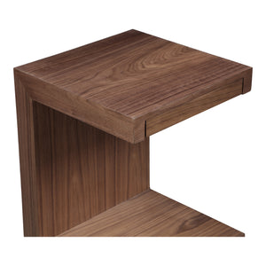 Moe's Home Zio Accent Table in Walnut Brown (21' x 16' x 16') - AD-1025-03