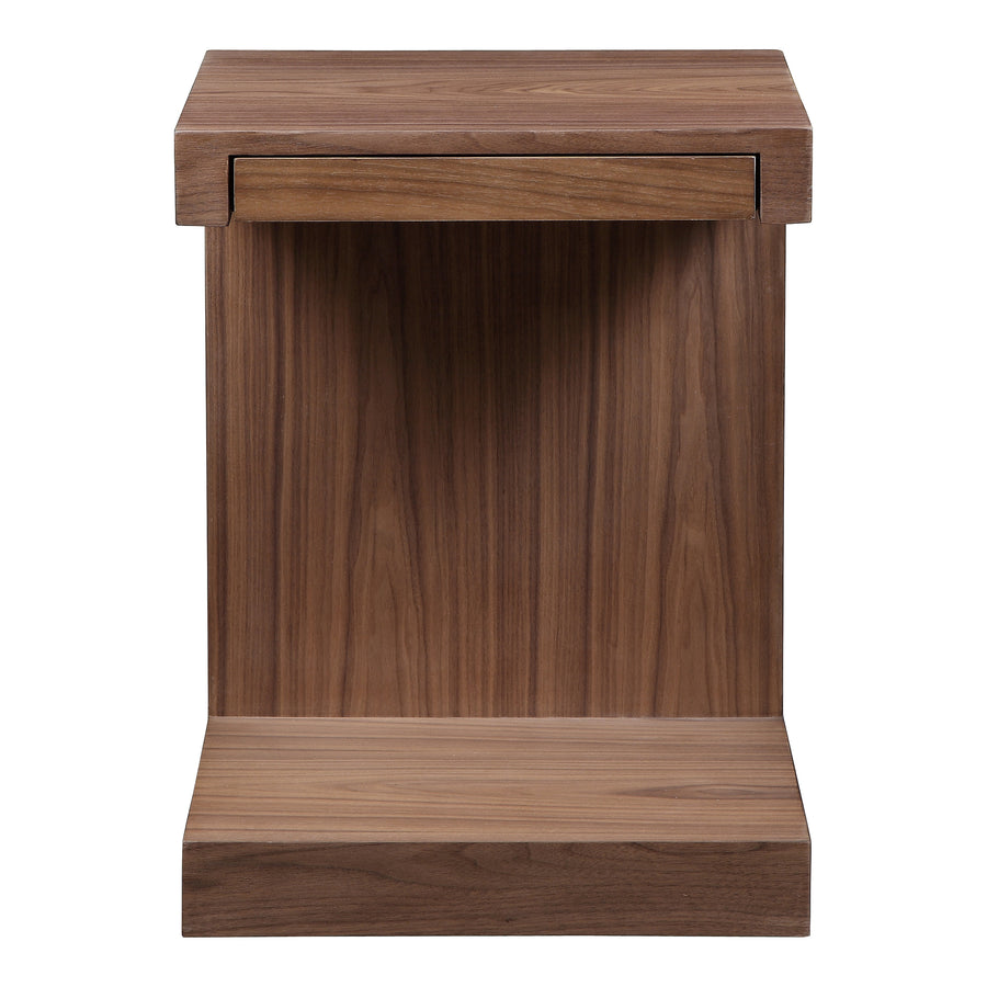 Moe's Home Zio Accent Table in Walnut Brown (21' x 16' x 16') - AD-1025-03