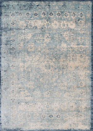 Anastasia Rug in Lt. Blue & Ivory