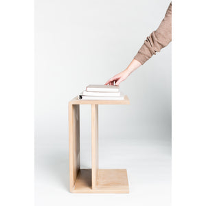 Moe's Home Hiroki Accent Table in White Oak (20' x 12.5' x 14') - BC-1094-18