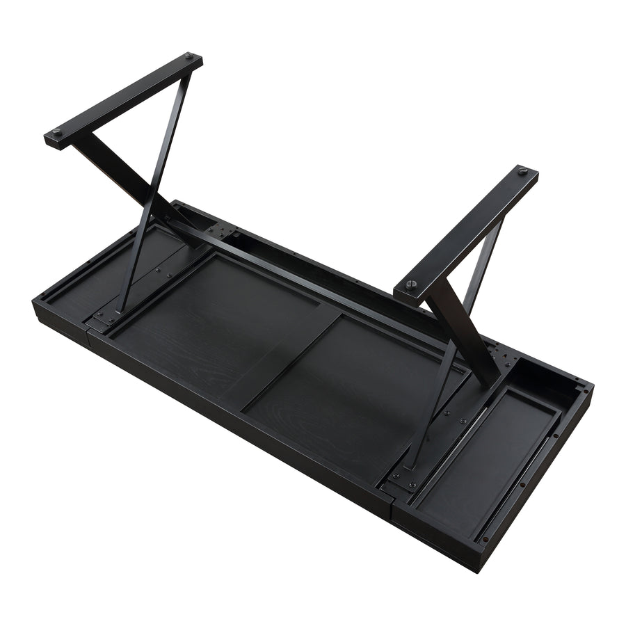 Moe's Home Profecto Desk in Black (29.5' x 63' x 26') - BC-1107-02