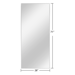 71-in H x 28-in W Metal Framed Full Length Oversized Mirror
