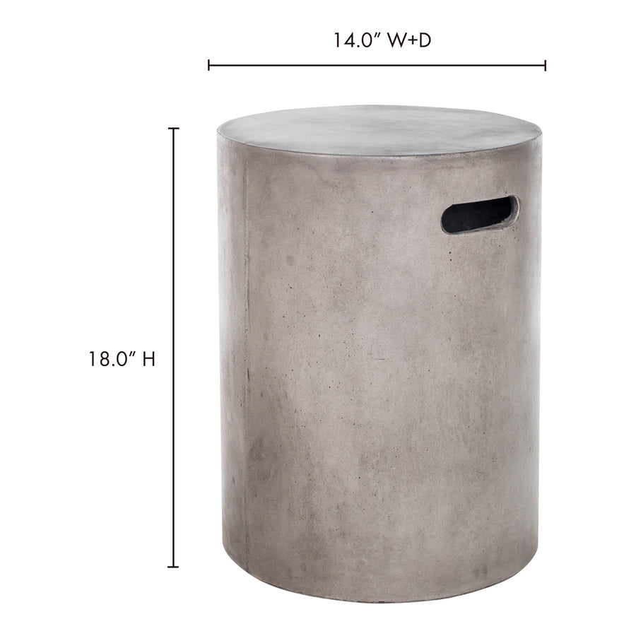 Moe's Home Cato Stool in Grey (18' x 14' x 14') - BQ-1004-25