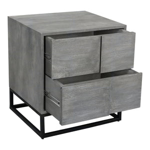 Moe's Home Felix Nightstand in Grey (24' x 22' x 18') - BV-1006-15