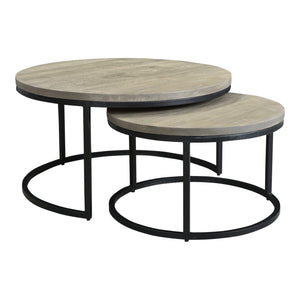 Moe's Home Drey Coffee Table in Grey (17' x 31.5' x 31.5') - BV-1011-15