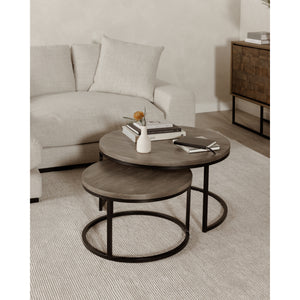 Moe's Home Drey Coffee Table in Grey (17' x 31.5' x 31.5') - BV-1011-15