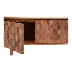Moe's Home O2 Media Console in Natural (24' x 57.5' x 14') - BZ-1020-24
