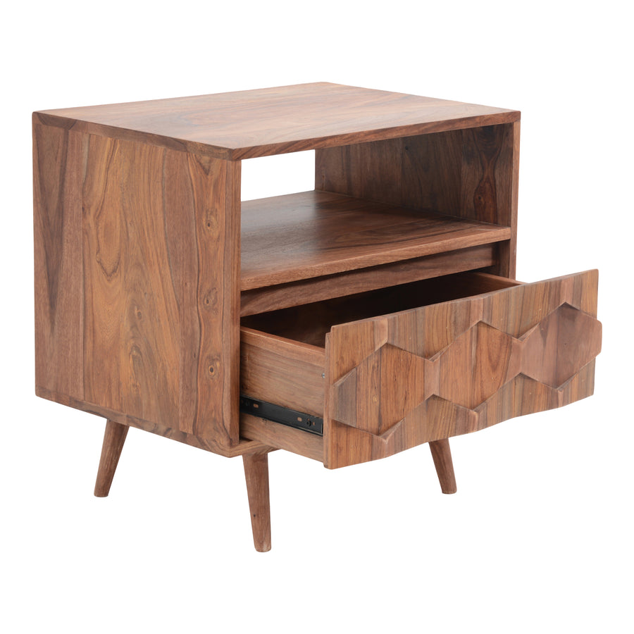 Moe's Home O2 Nightstand in Natural (22' x 22' x 16') - BZ-1022-24